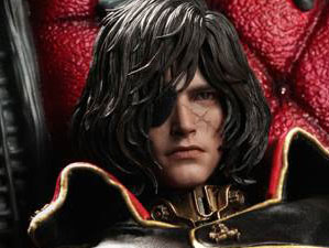 Space Pirate Captain Harlock with Throne of Arcadia Hot Toys sixth scale figure